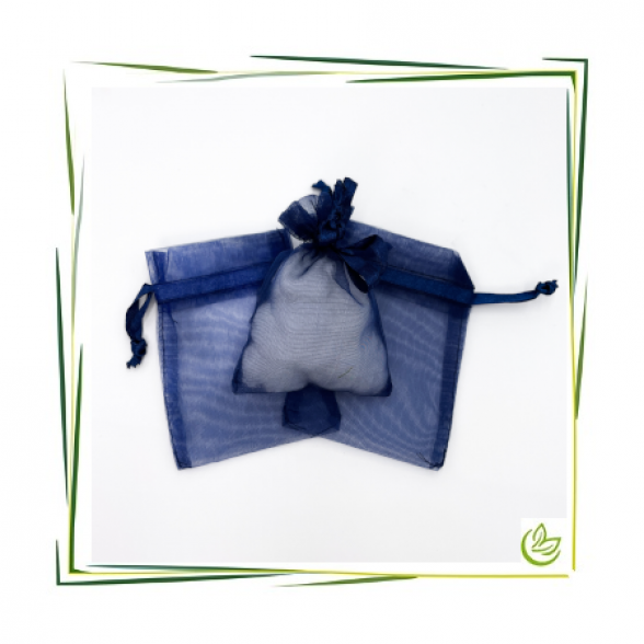 Organza Beutel Blau (7,5x10cm)